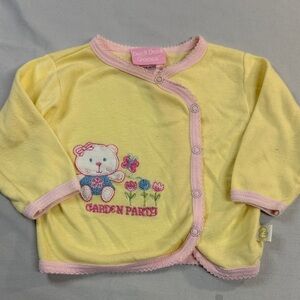 Duck Duck Goose - 3-6 mo - Yellow Baby Cardigan